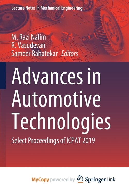 Advances in Automotive Technologies : Select Proceedings of ICPAT 2019 (Paperback)