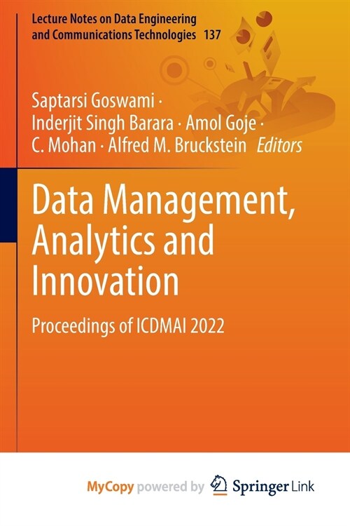 Data Management, Analytics and Innovation : Proceedings of ICDMAI 2022 (Paperback)