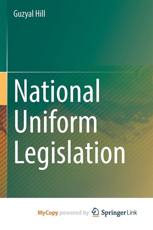 National Uniform Legislation (Paperback)