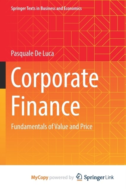 Corporate Finance : Fundamentals of Value and Price (Paperback)