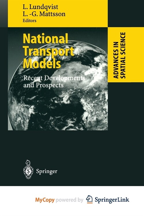 National Transport Models : Recent Developments and Prospects (Paperback)