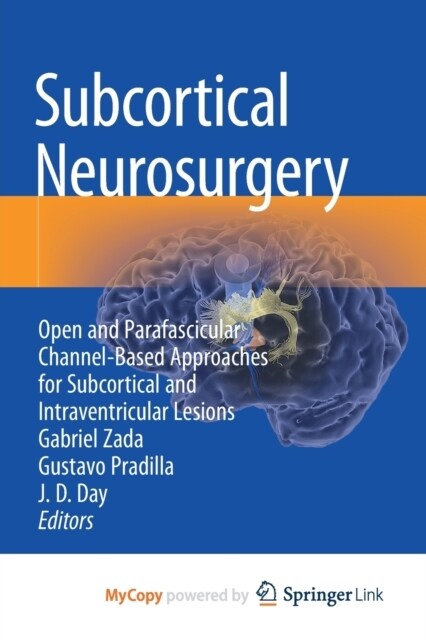 Subcortical Neurosurgery : Open and Parafascicular Channel-Based Approaches for Subcortical and Intraventricular Lesions (Paperback)