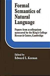 Formal Semantics of Natural Language (Paperback)
