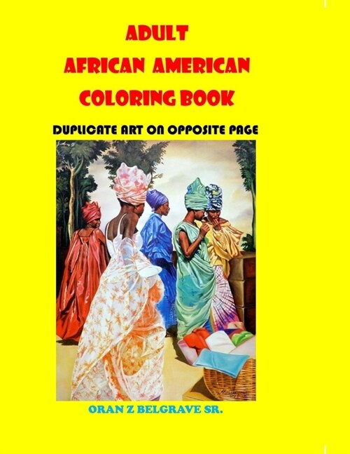 Adult African American Coloring Book (Paperback)