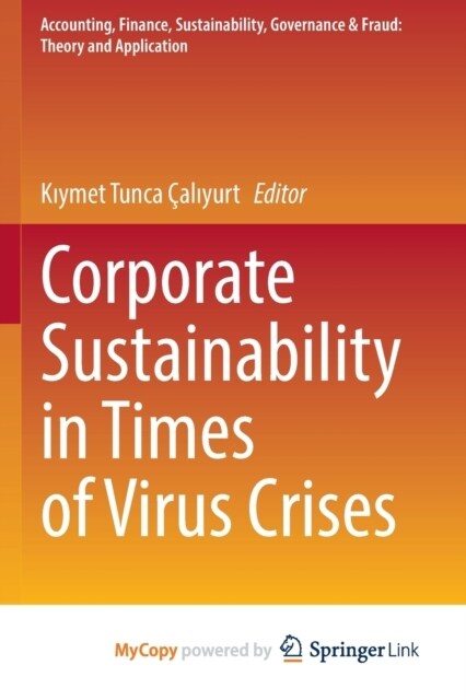 Corporate Sustainability in Times of Virus Crises (Paperback)