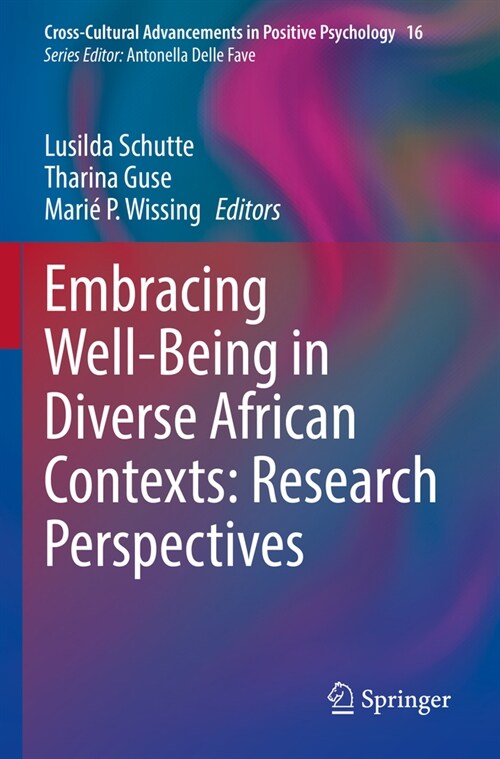 Embracing Well-Being in Diverse African Contexts: Research Perspectives (Paperback)