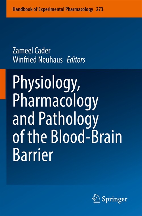 Physiology, Pharmacology and Pathology of the Blood-Brain Barrier (Paperback)
