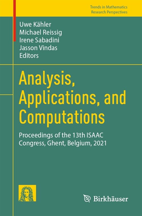 Analysis, Applications, and Computations: Proceedings of the 13th Isaac Congress, Ghent, Belgium, 2021 (Paperback, 2023)