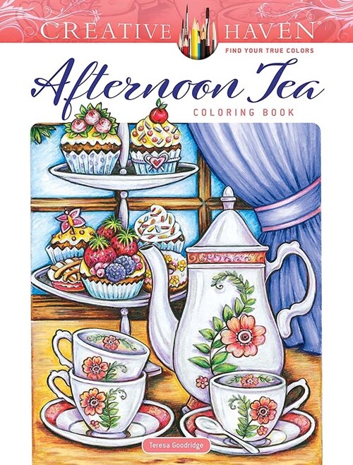 Creative Haven Afternoon Tea Coloring Book (Paperback)