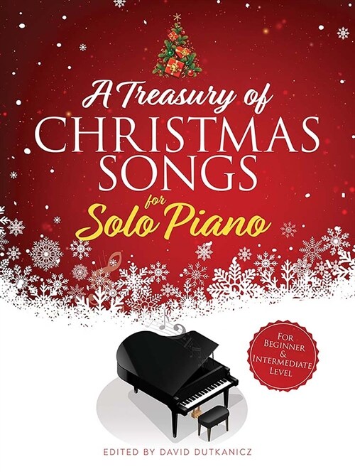 A Treasury of Christmas Songs for Solo Piano: For Beginner & Intermediate Level (Paperback)