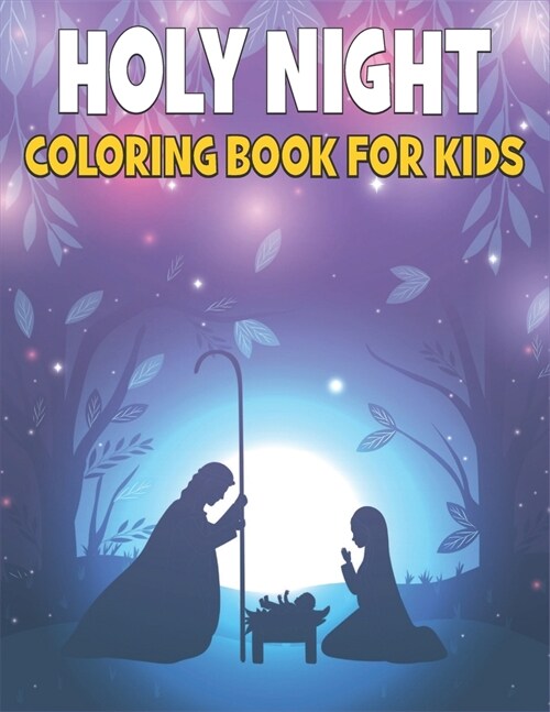 Holy Night Coloring Book: Religious Coloring Book for Kids (Paperback)