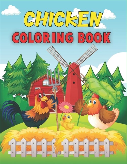 Chicken Coloring Book: Amazing Chicken Designs (Paperback)