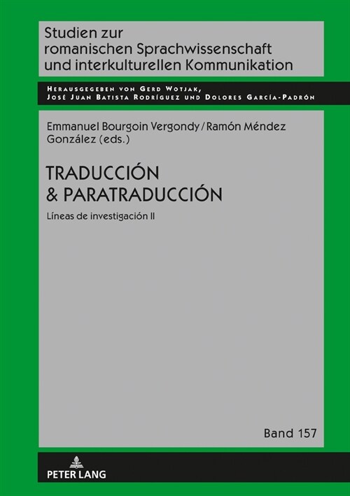 Traducci? Y Paratraducci?: Lineas de Investigaci? II (Hardcover)