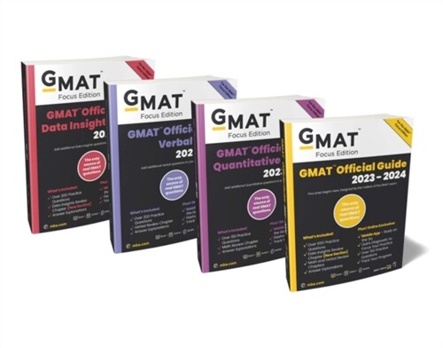 GMAT Official Guide 2023-2024 Bundle, Focus Edition: Includes GMAT Official Guide, GMAT Quantitative Review, GMAT Verbal Review, and GMAT Data Insight (Paperback)