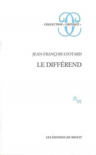 LE DIFFEREND (Paperback)