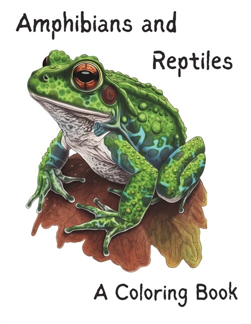 Amphibian and Reptile Coloring Book (Paperback)