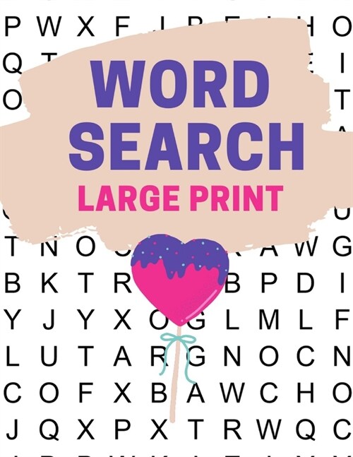 Word Search Large Print: Book Word Search Large Print (Paperback)