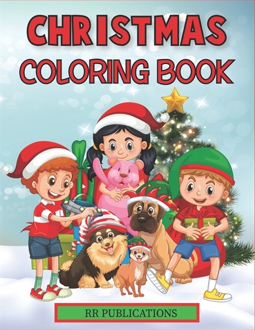 Christmas Coloring Book Rr Publications: 50 Easy And Funny Christmas Coloring Pages (Paperback)