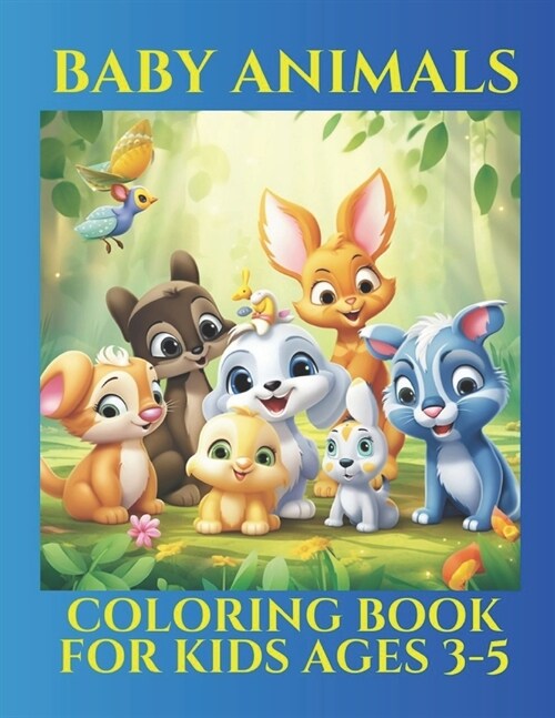 Baby Animals Coloring Book for Kids Ages 3-5 (Paperback)