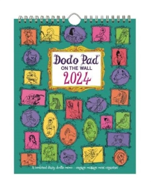 The Dodo Pad On The Wall 2024 - Calendar Year Wall Hanging Week to View Calendar Organiser : A Diary-Organiser-Planner Wall Book for up to 5 people/ac (Calendar, 58 Revised edition)