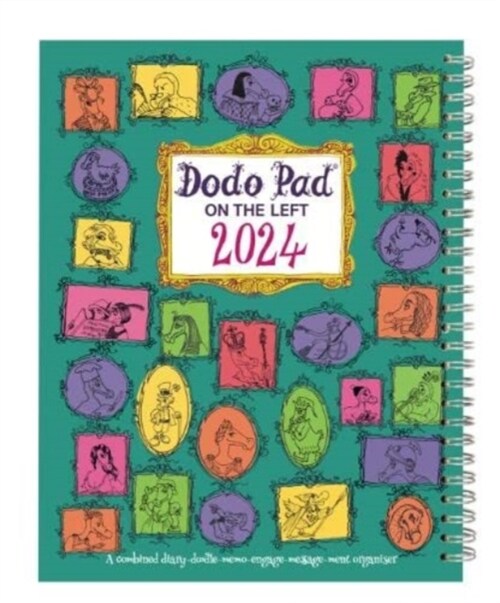 The Dodo Pad ON THE LEFT Desk Diary 2024 - Week to View, Calendar Year Diary : A Diary-Organiser-Planner Book for left handers for up to 5 people/acti (Diary, 58 Revised edition)