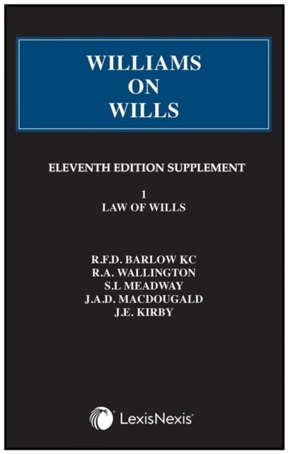 Williams on Wills : First Supplement to the Eleventh edition (Paperback)