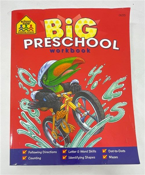 [중고] School Zone Big Preschool Workbook (Paperback)