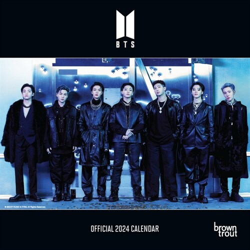 BTS 2024 7 X 14 Inch Monthly Mini Wall Calendar (Mini)