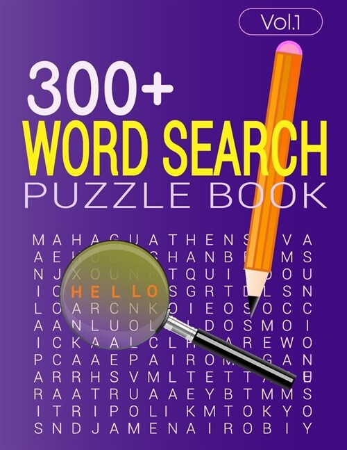 300+ WORD SEARCH PUZZLE BOOK (Vol.1): Word search book with solution (Paperback)