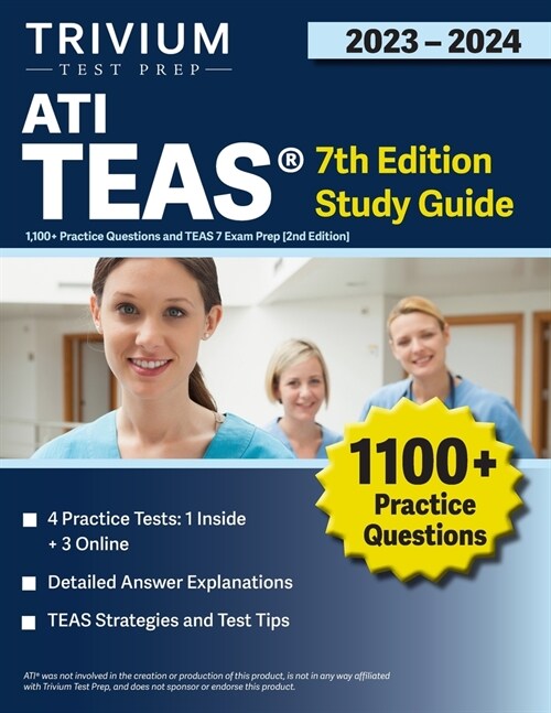 알라딘 ATI TEAS 7th Edition 20232024 Study Guide 1,100+ Practice
