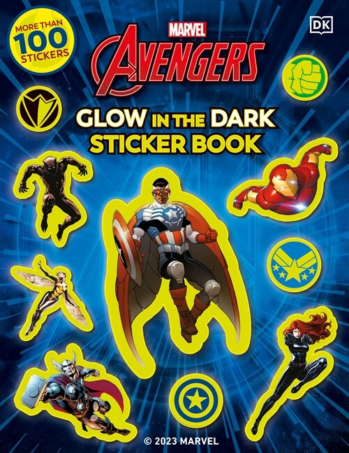 Marvel Avengers Glow in the Dark Sticker Book: With More Than 100 Stickers (Paperback)