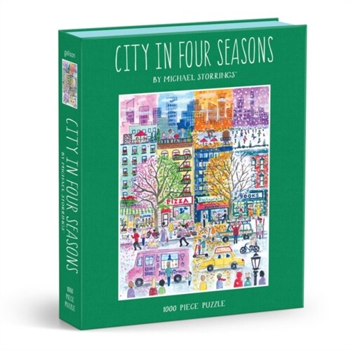 Michael Storrings City in Four Seasons 1000 Piece Book Puzzle (Jigsaw)