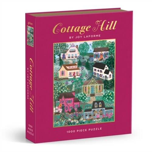 Joy Laforme Cottages on the Hillside 1000 Pc Book Puzzle (Jigsaw)