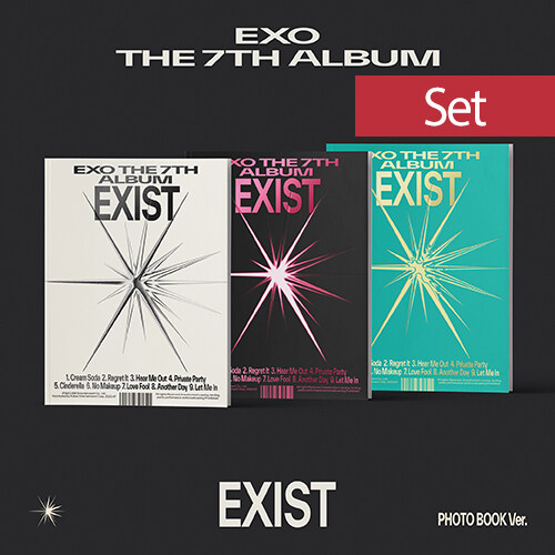 [중고] [SET] 엑소 - 정규 7집 EXIST (Photo Book Ver.) [3종 세트]