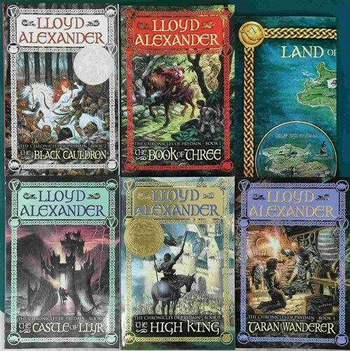 [중고] The Chronicles of Prydain Boxed Set (Paperback 5권)