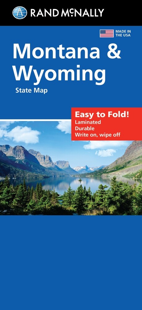 Rand McNally Easy to Fold: Montana, Wyoming Laminated Map (Folded)