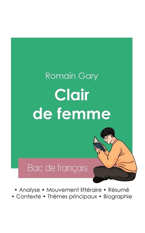 R?ssir son Bac de fran?is 2023: Analyse du roman Clair de femme de Romain Gary (Paperback)