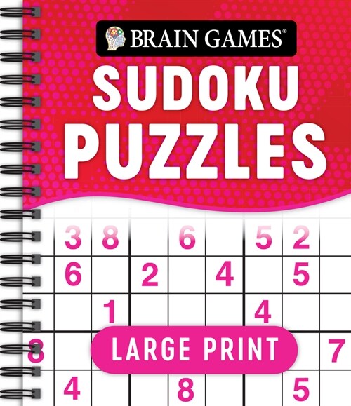 Brain Games - Large Print Sudoku Puzzles (Swoosh) (Spiral)