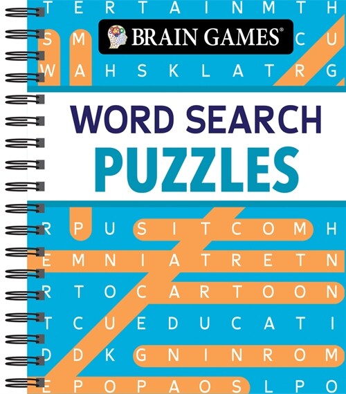 Brain Games - Word Search Puzzles (Brights) (Spiral)