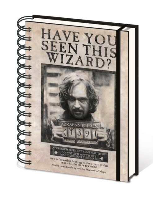 Harry Potter (Wanted Sirius Black) A5 Wiro Notebook (Paperback)