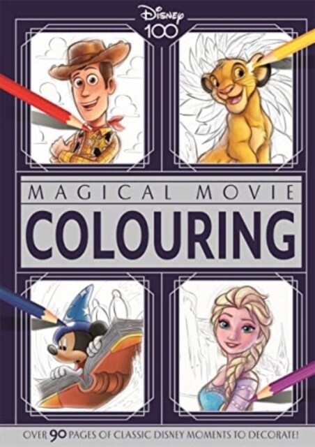 Disney D100: Magical Movie Colouring (Paperback)