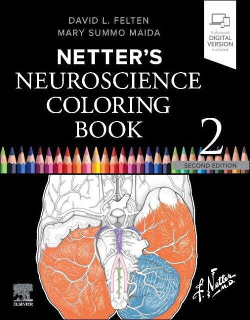 Netters Neuroscience Coloring Book (Paperback, 2 ed)