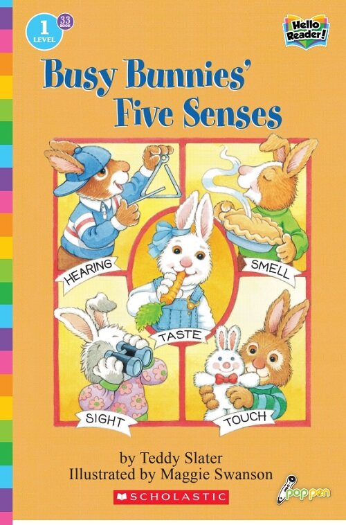 Hello Reader #33: Busy Bunnies Five Senses (Level1) (Paperback + StoryPlus QR)