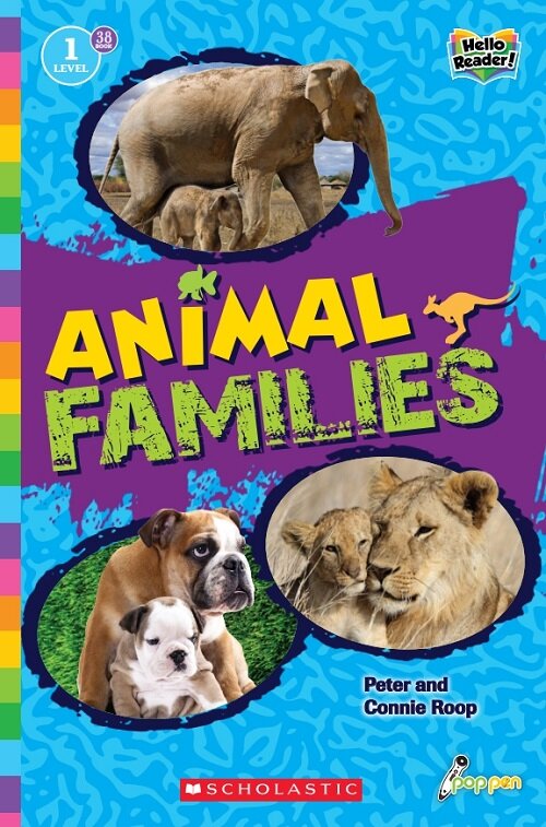 Hello Reader #38: Animal Families (Level1) (Paperback + StoryPlus QR )