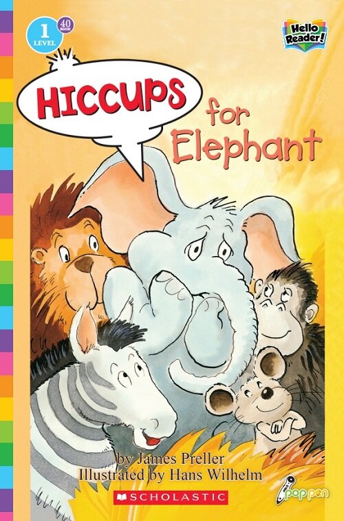 [중고] Hello Reader #40: Hiccups for Elephant (Level1) (Paperback + StoryPlus QR)