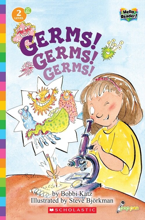 [중고] Hello Reader #27: Germs! Germs! Germs! (Level2) (Paperback + StoryPlus QR)