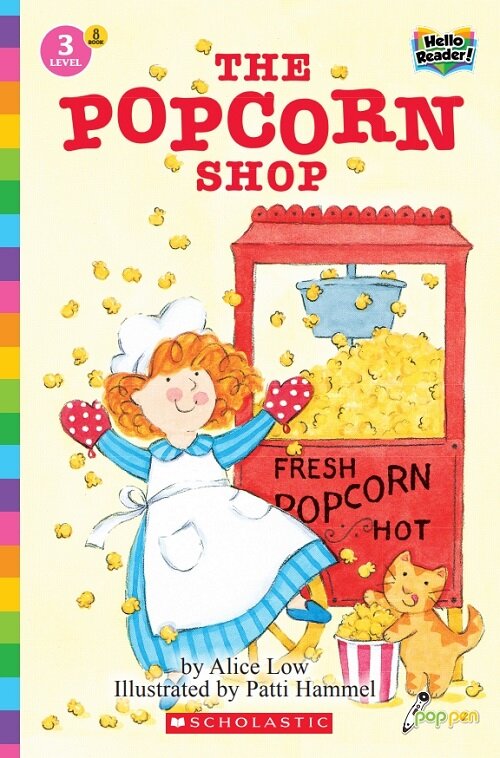[중고] Hello Reader #08: The Popcorn Shop (Level3) (Paperback + StoryPlus QR)