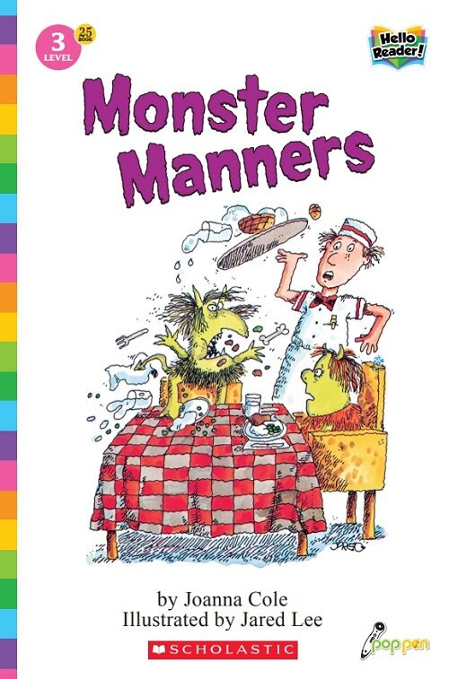 Hello Reader #25: Monster Manners (Level3) (Paperback + StoryPlus QR)