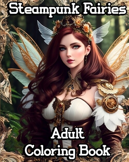 Steampunk Fairies Adult Coloring Book: Vintage & Fantasy Fairy Drawings in Victorian Style to Relax and Self Relief (Paperback)