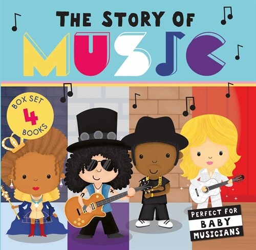 The Story of Music: Four-Book Boxed Set: The Story of Rock, the Story of Pop, the Story of Rap, the Story of Country (Board Books)